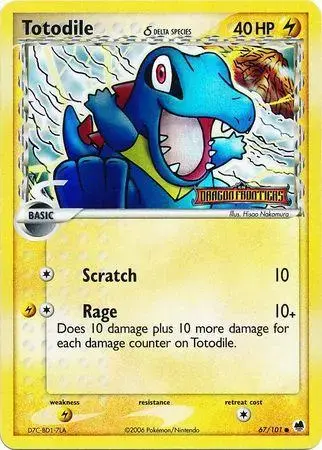 Totodile [Reverse Holo] - Pokemon Dragon Frontiers #67