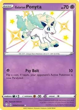 Galarian Ponyta #SV047 - Pokemon Shining Fates