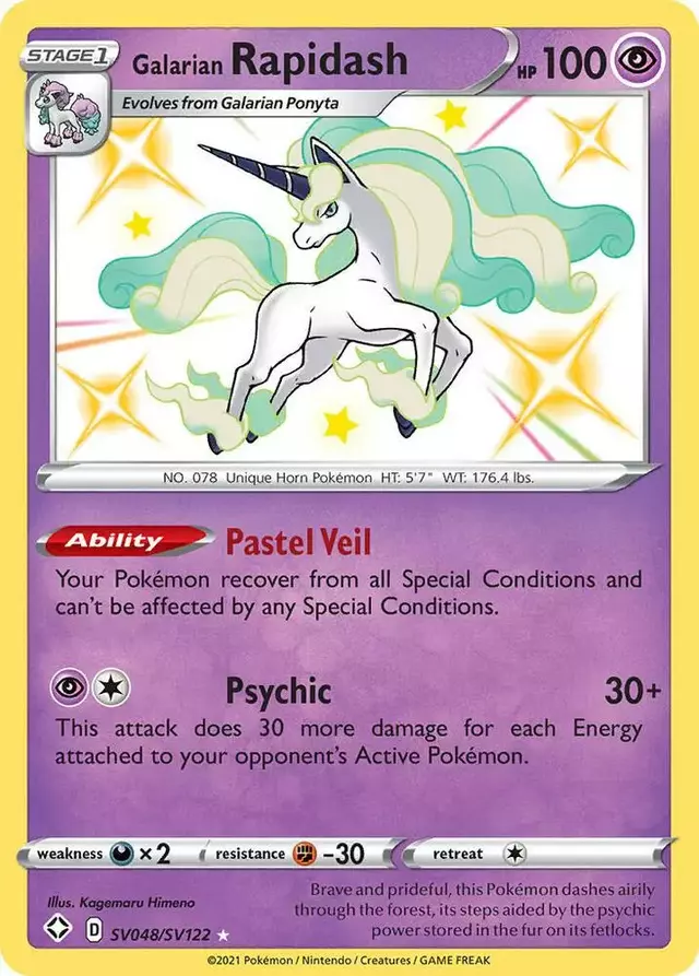 Galarian Rapidash - Pokemon Shining Fates #SV048