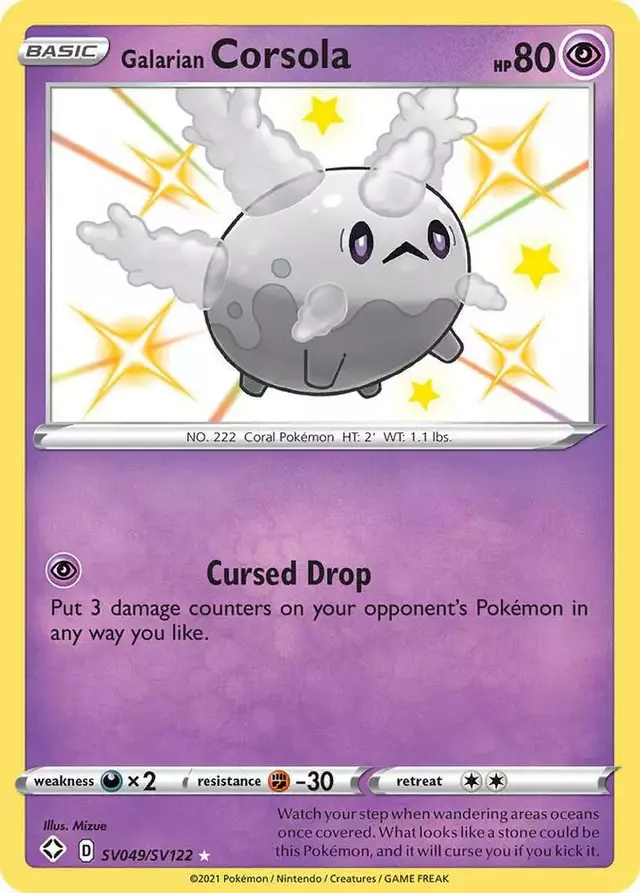 Galarian Corsola - Pokemon Shining Fates #SV049