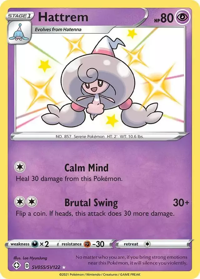 Hattrem - Pokemon Shining Fates #SV055