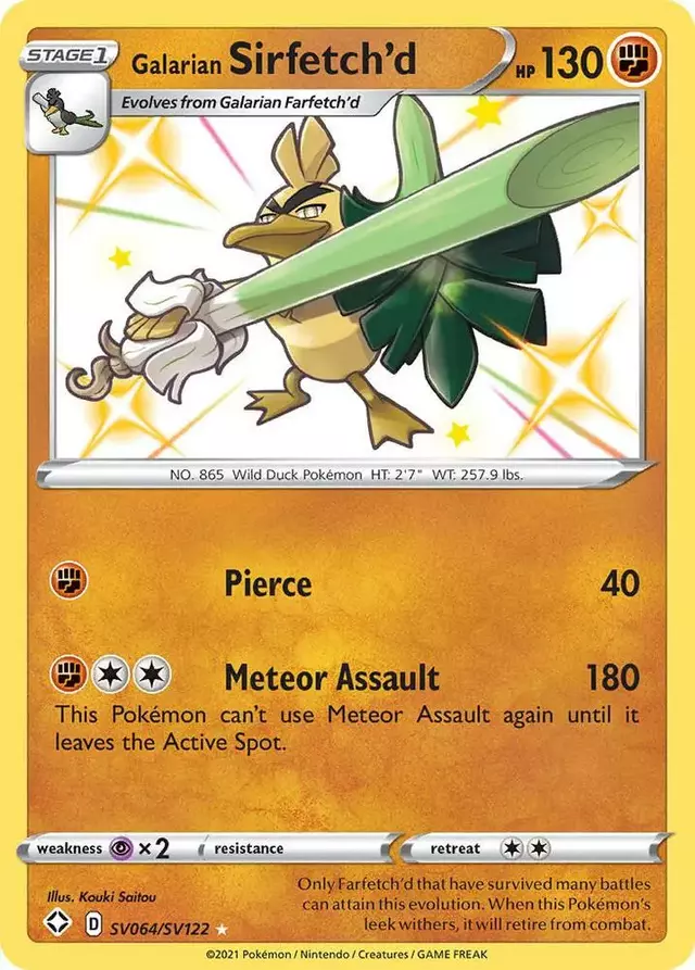 Galarian Sirfetch'd - Pokemon Shining Fates #SV064