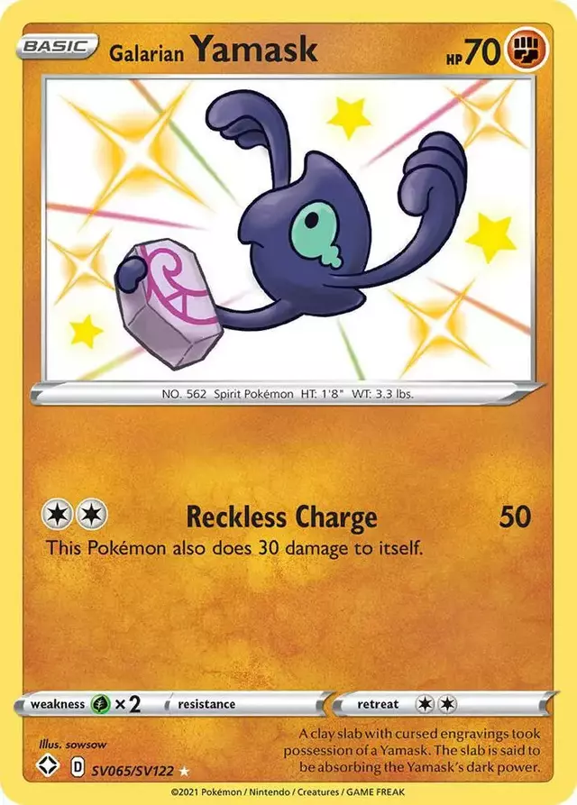 Galarian Yamask - Pokemon Shining Fates #SV065