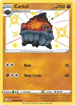 Carkol - Pokemon Shining Fates
