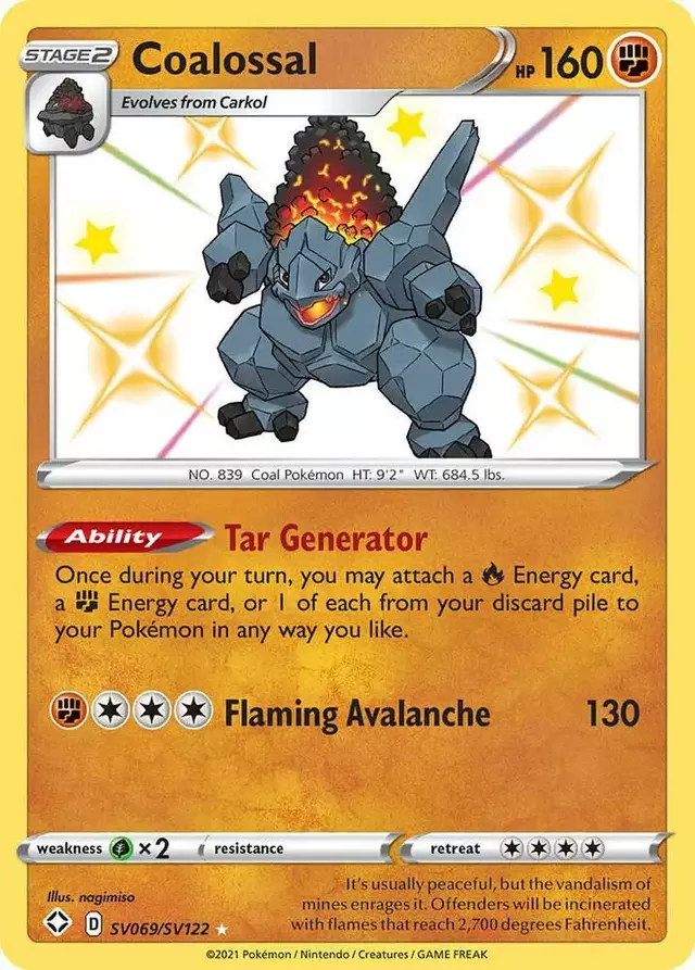 Coalossal - Pokemon Shining Fates #SV069