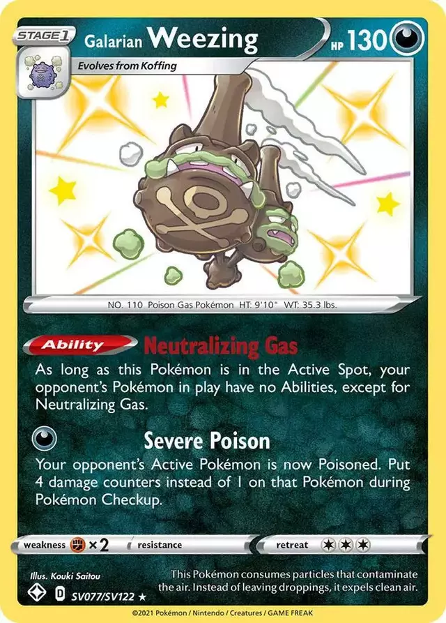 Galarian Weezing - Pokemon Shining Fates #SV077