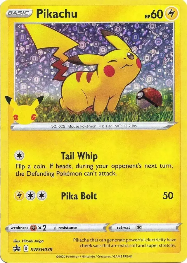 Pikachu - Pokemon Promo #SWSH039