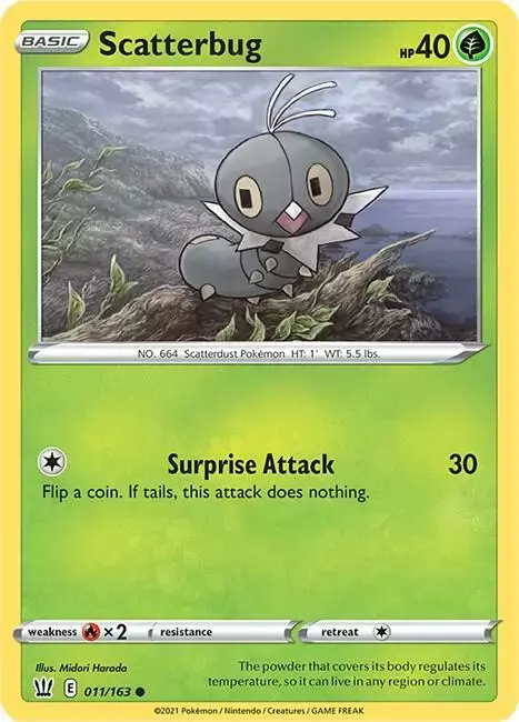 Scatterbug [Reverse Holo] - Pokemon Battle Styles #11