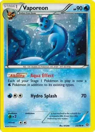 Vaporeon [Cosmos Holo] - Pokemon Promo #22