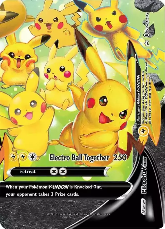Pikachu V Union - Pokemon Sword & Shield Promos #SWSH142
