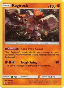Regirock [Cosmos Holo] - Pokemon SM Promos