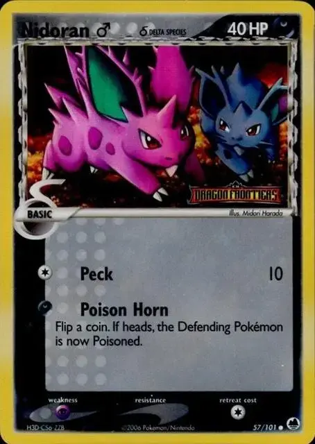 Nidoran M [Reverse Holo] - Pokemon Dragon Frontiers #57