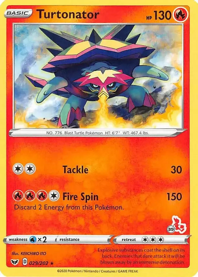 Turtonator - Pokemon 2022 Battle Academy #29