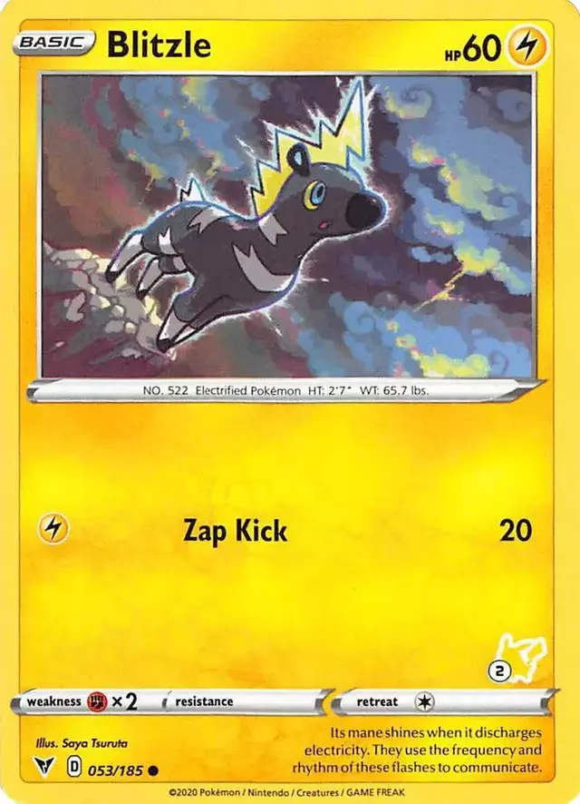 Blitzle [#2 Pikachu Stamp] - Pokemon 2022 Battle Academy #2