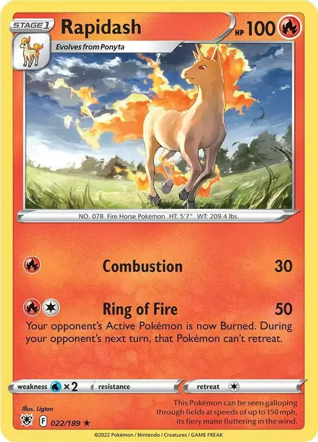 Rapidash [Reverse Holo] - Pokemon Astral Radiance #22