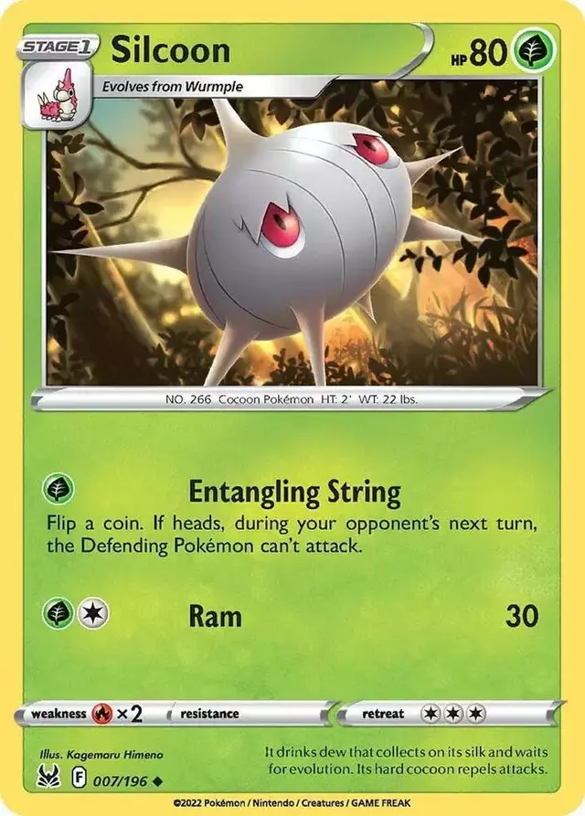 Silcoon [Reverse Holo] - Pokemon Lost Origin #7
