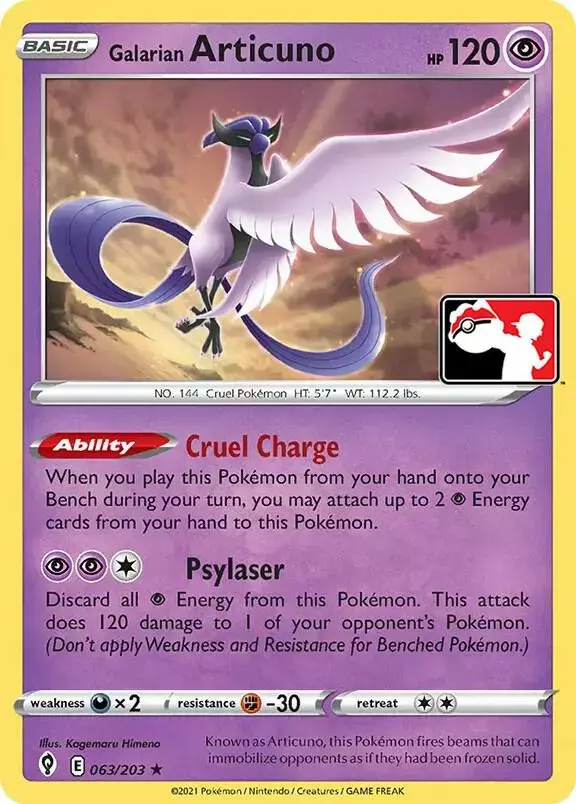 Galarian Articuno [Prize Pack] - Pokemon Prize Pack Series #63