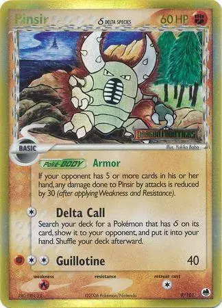 Pinsir [Reverse Holo] - Pokemon Dragon Frontiers #9