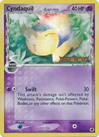 Cyndaquil [Reverse Holo] - Pokemon Dragon Frontiers #45