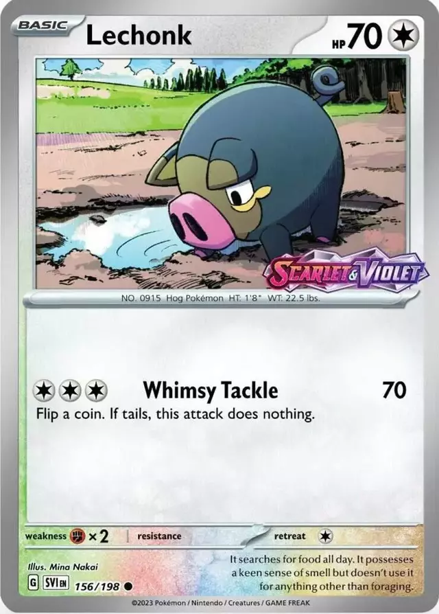 Lechonk [Stamped] - Pokemon Promo #156