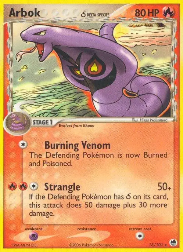 Arbok - Pokemon Dragon Frontiers #13