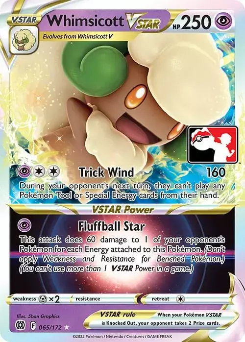 Whimsicott VSTAR [Prize Pack] - Pokemon Prize Pack Series #65