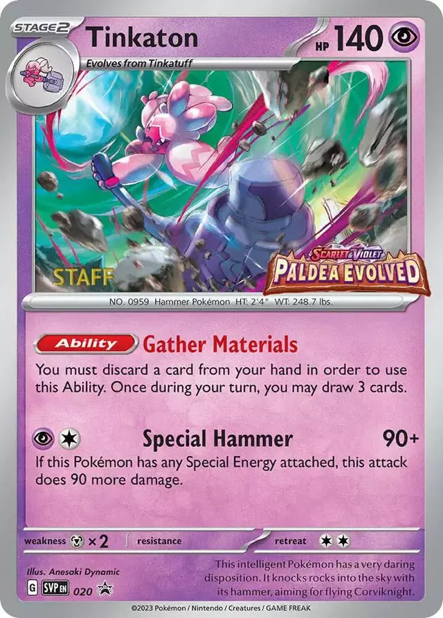 Tinkaton [Staff] - Pokemon Scarlet & Violet Promos #20