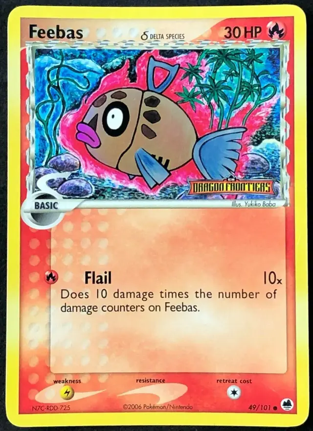 Feebas [Reverse Holo] - Pokemon Dragon Frontiers #49