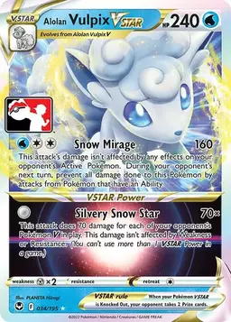 Alolan Vulpix VSTAR [Prize Pack] 34 - Pokemon Prize Pack Series