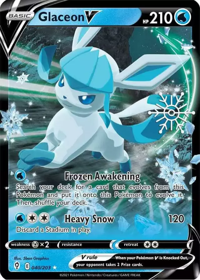 Glaceon V [Snowflake Stamp] - Pokemon Promo #40