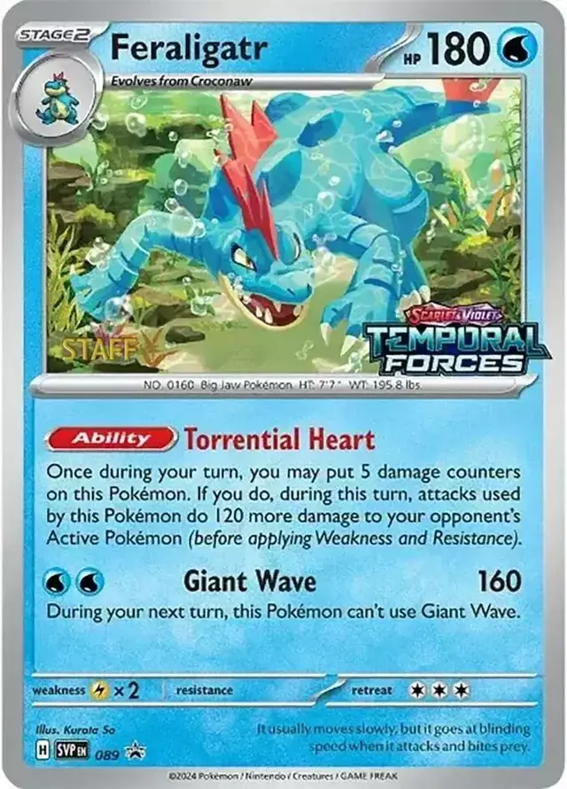 Feraligatr [Staff] - Pokemon Scarlet & Violet Promos #89