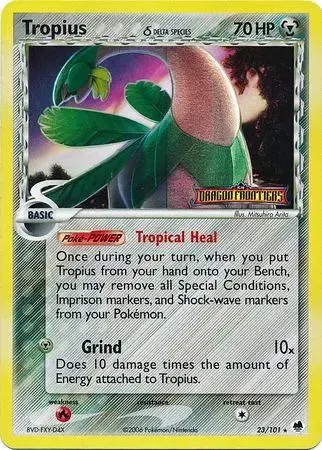 Tropius [Reverse Holo] - Pokemon Dragon Frontiers #23
