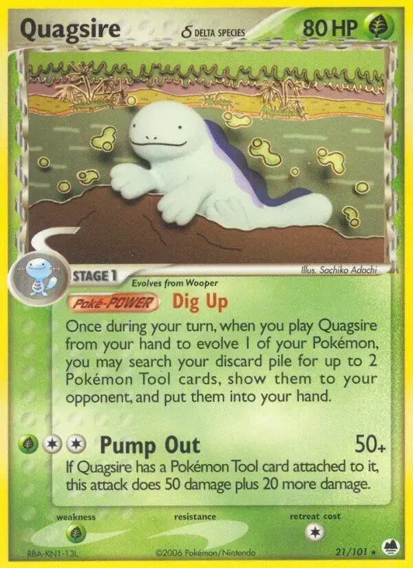 Quagsire - Pokemon Dragon Frontiers #21