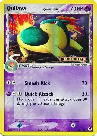 Quilava [Reverse Holo] - Pokemon Dragon Frontiers #36