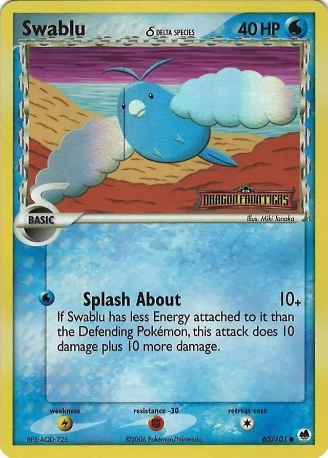Swablu [Reverse Holo] - Pokemon Dragon Frontiers #65