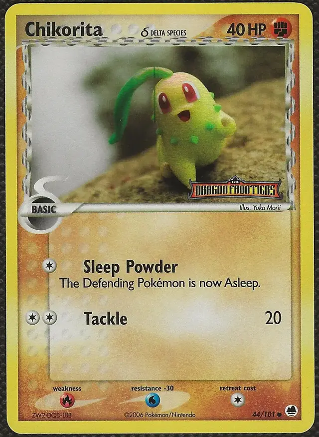 Chikorita [Reverse Holo] - Pokemon Dragon Frontiers #44