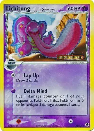 Lickitung [Reverse Holo] - Pokemon Dragon Frontiers #19