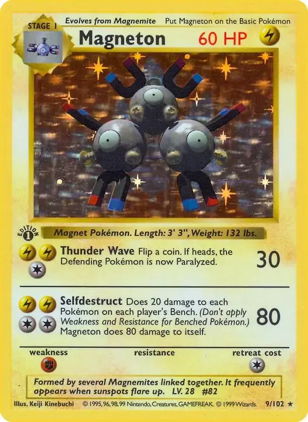 Magneton [1st Edition] - Pokemon Base Set #9