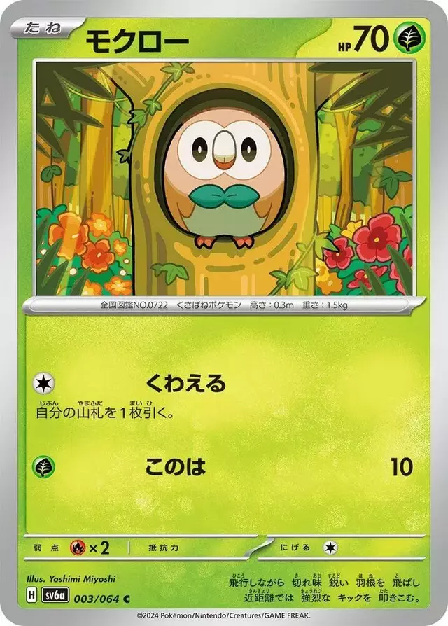 Rowlet - Pokemon Japanese Night Wanderer #3