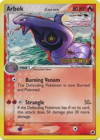 Arbok [Reverse Holo] - Pokemon Dragon Frontiers #13