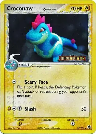 Croconaw [Reverse Holo] - Pokemon Dragon Frontiers #27