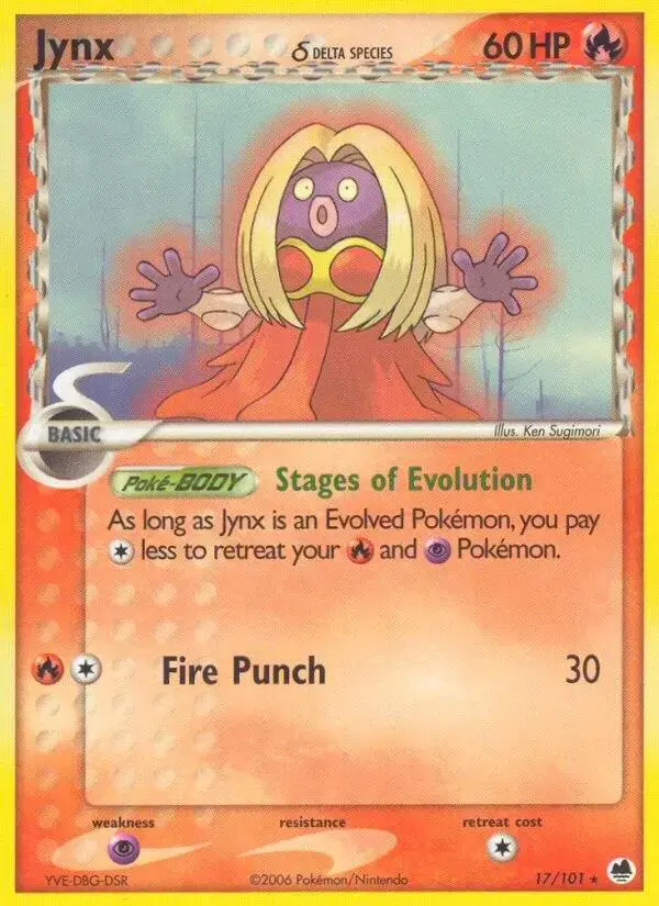 Jynx - Pokemon Dragon Frontiers #17