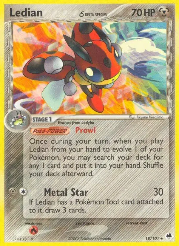 Ledian - Pokemon Dragon Frontiers #18