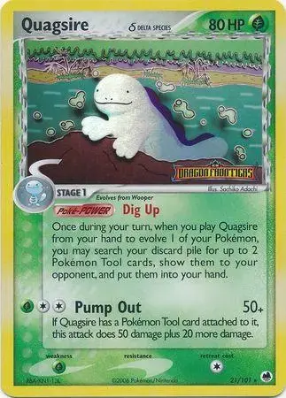 Quagsire [Reverse Holo] - Pokemon Dragon Frontiers #21