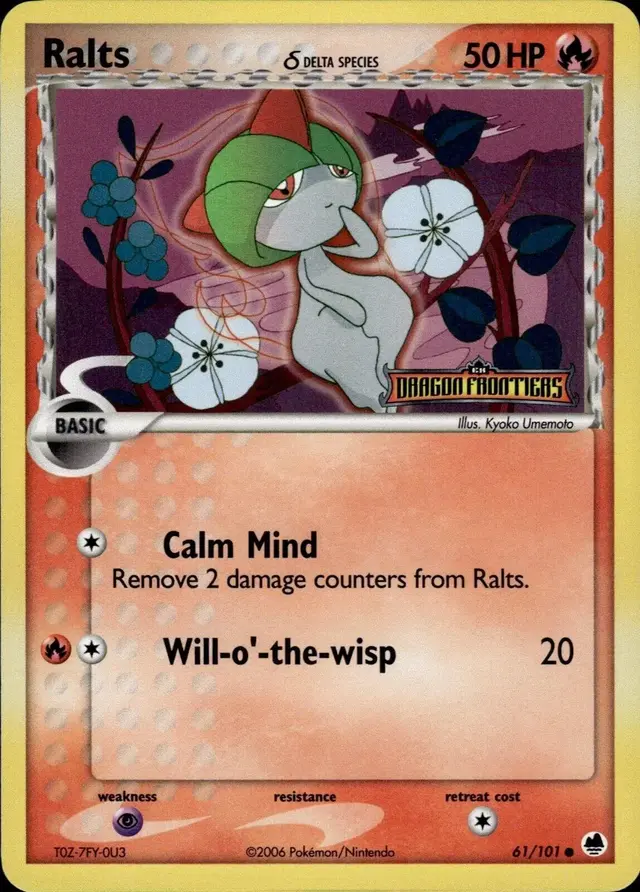 Ralts [Reverse Holo] - Pokemon Dragon Frontiers #61