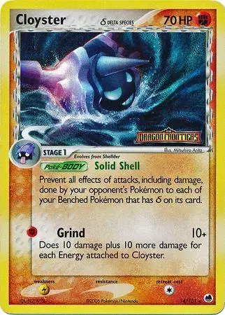 Cloyster [Reverse Holo] - Pokemon Dragon Frontiers #14