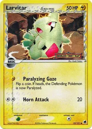 Larvitar [Reverse Holo] - Pokemon Dragon Frontiers #52