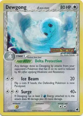 Dewgong [Reverse Holo] - Pokemon Dragon Frontiers #15