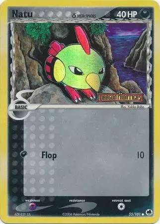 Natu [Reverse Holo] - Pokemon Dragon Frontiers #55