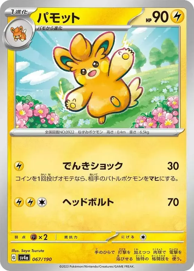 Pawmo - Pokemon Japanese Shiny Treasure ex #67